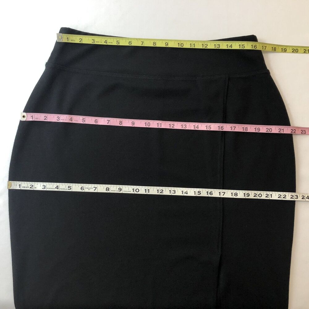 Worthington Pencil Skirt Women XL Black Stretch Knit Wide Band Career Workwear - Picture 5 of 12